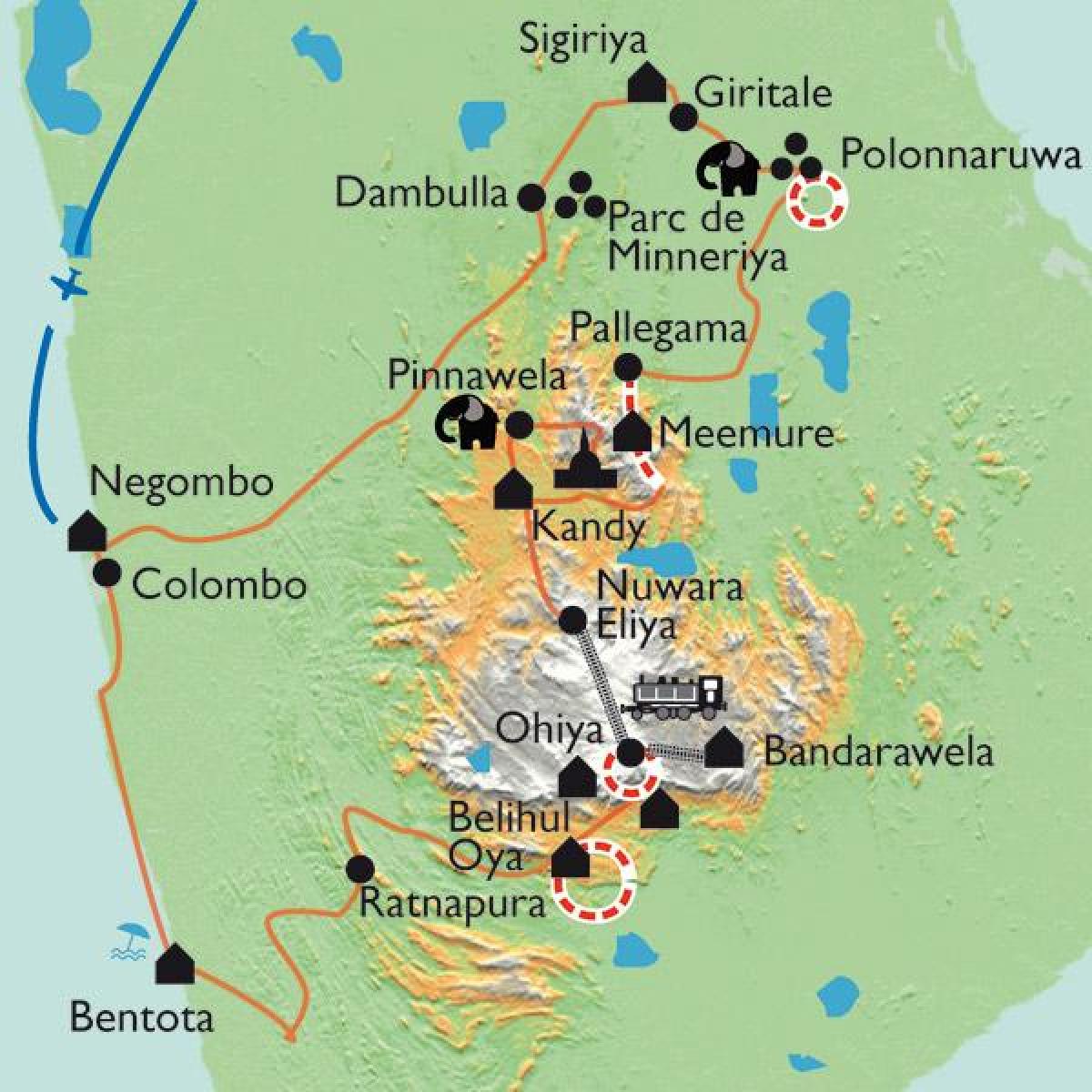 Шри Ланка мапата sigiriya