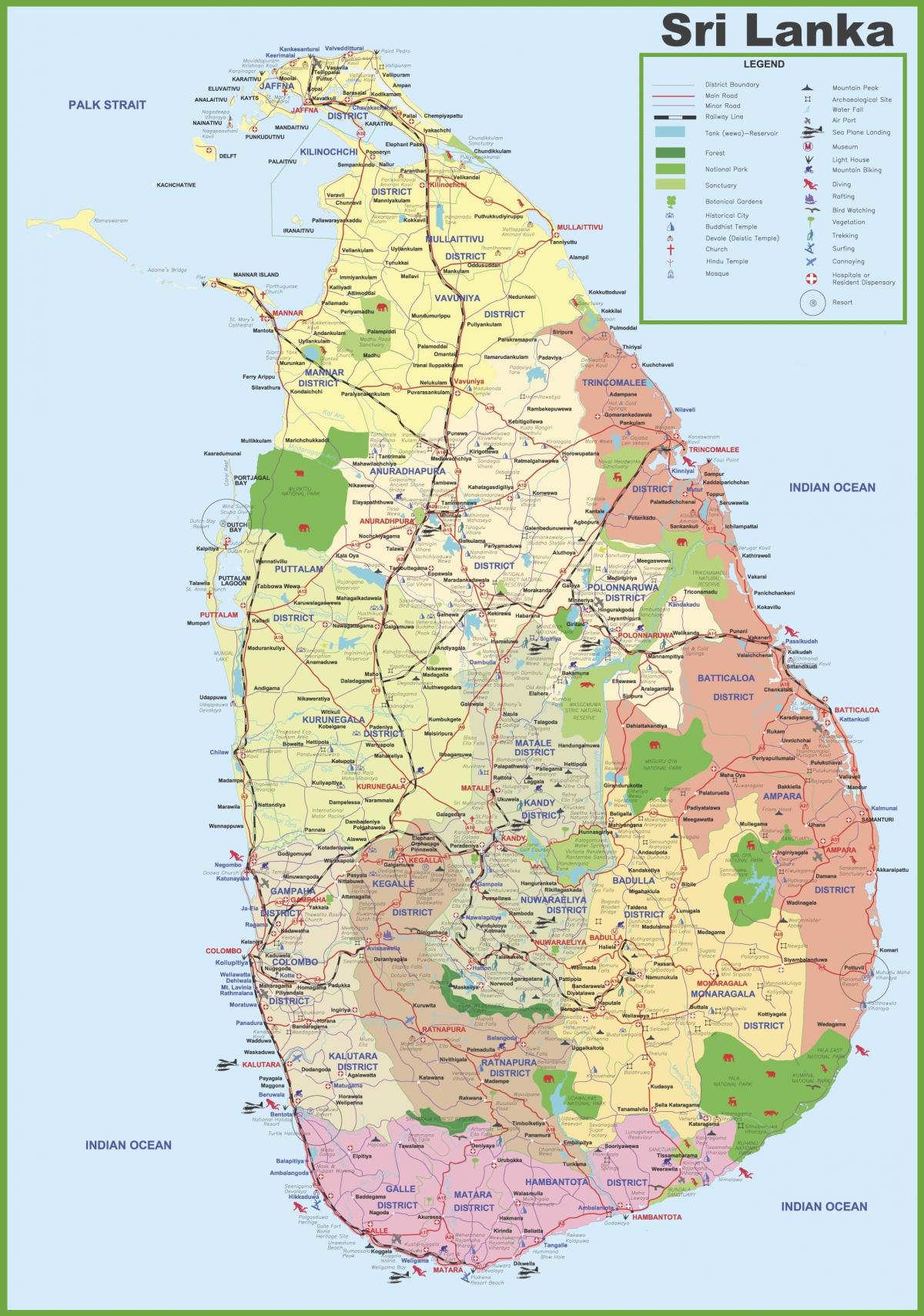 карта на Шри Lankan село