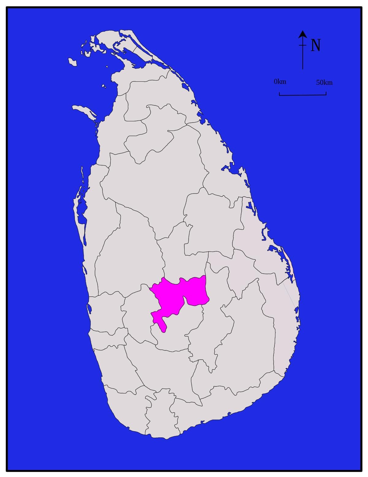 kandy во Шри Ланка мапа