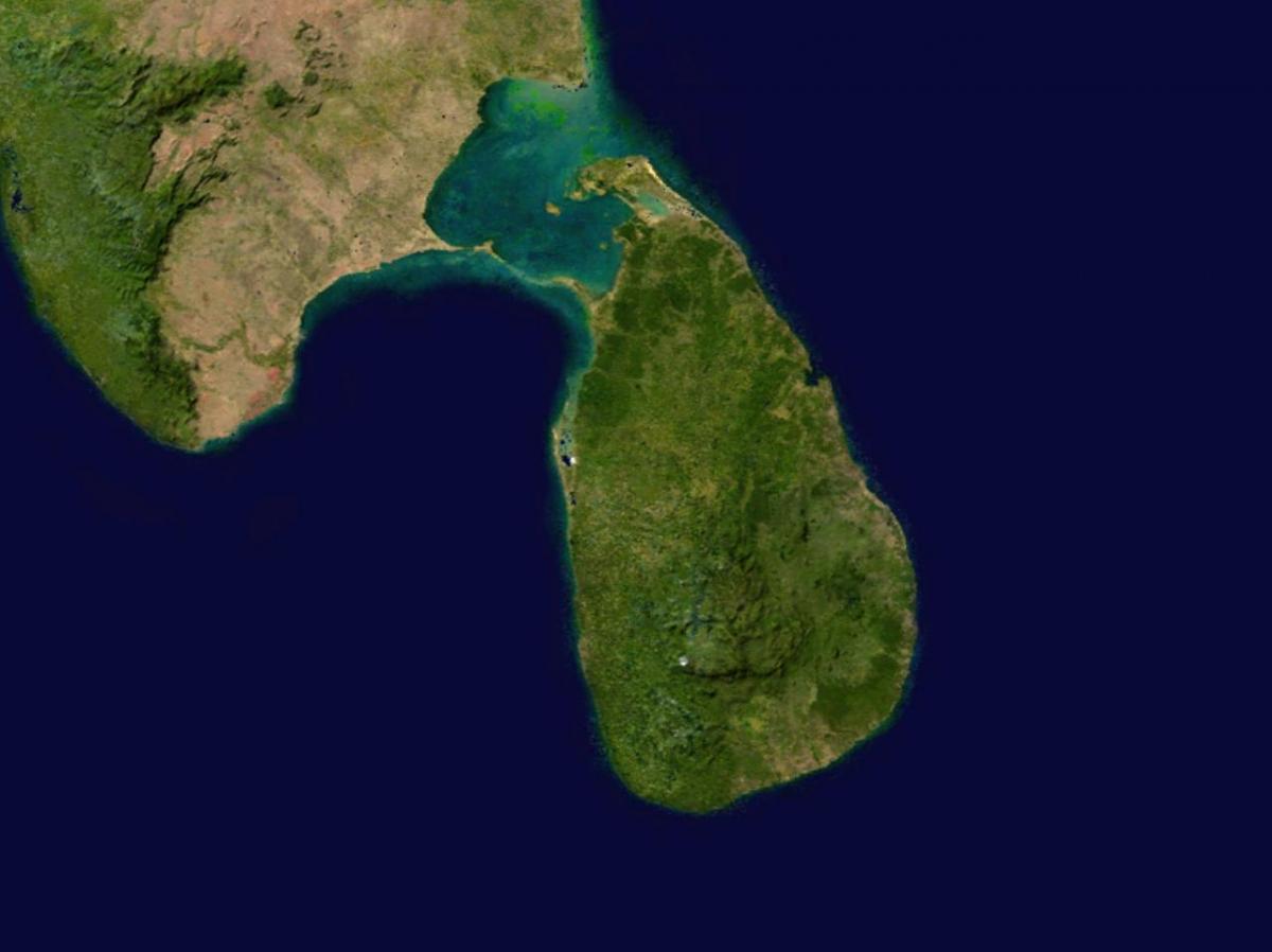 онлајн сателитска мапа на Шри Ланка