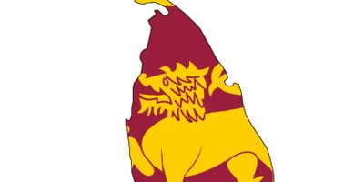 Карта на Шри Ланка знаме