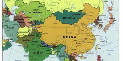 Шри Ланка мапата во азија