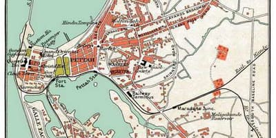 Карта на Шри Ланка colombo