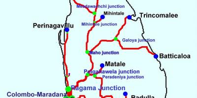 Возовите во Шри Ланка мапа
